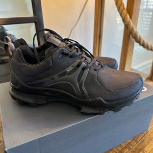 Ecco Biom Black Leather Sneakers
